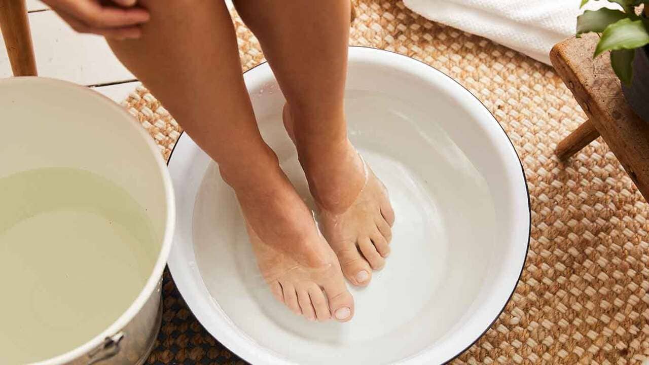 Faire bain de pieds